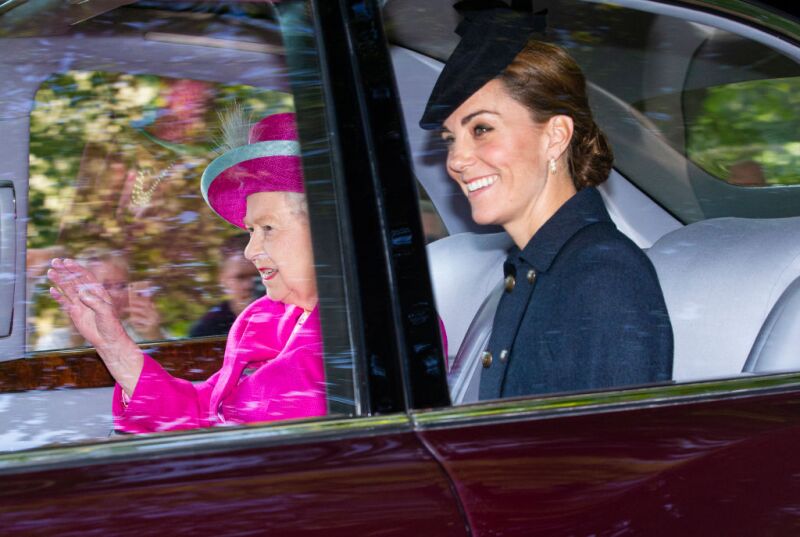 Kate Middleton y la reina Isabel II