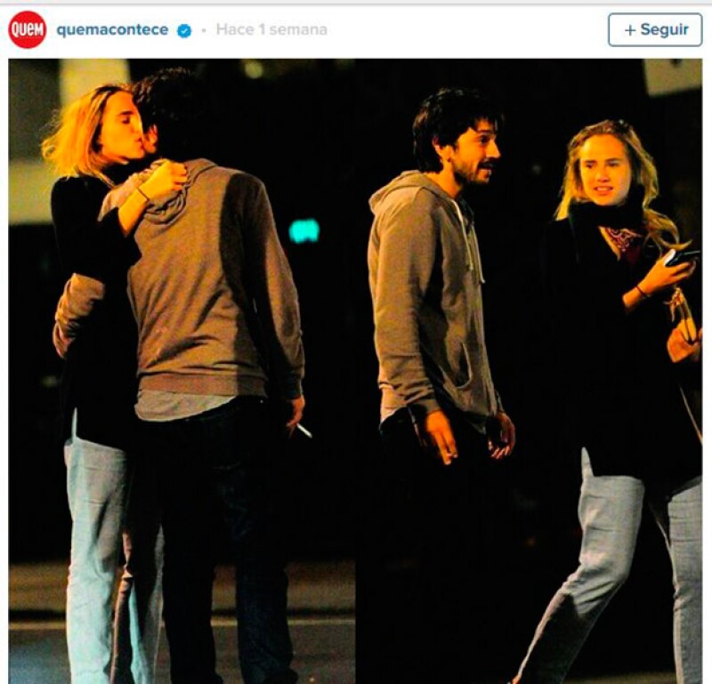 La pareja fue vista hace unos días besandose en Londres.