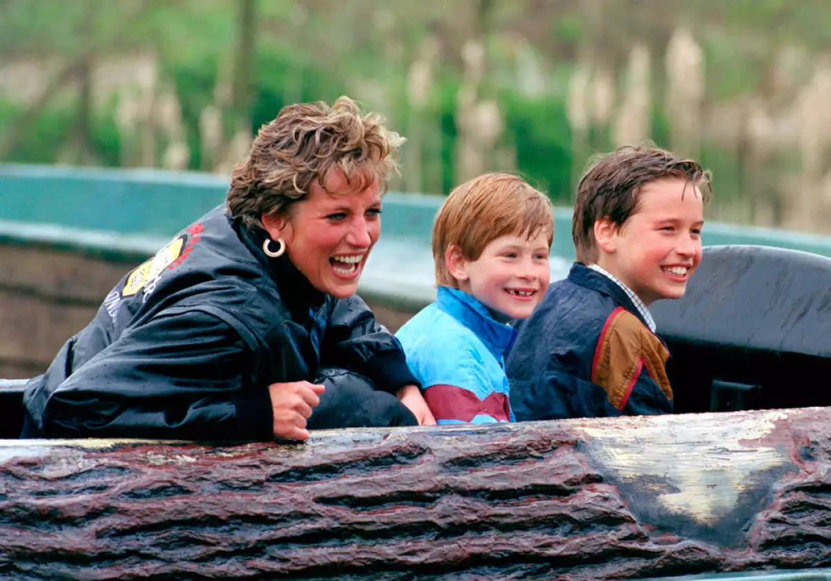 princesa diana, william y harry