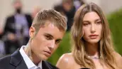 Justin y Hailey Bieber durante la MET Gala del 2021