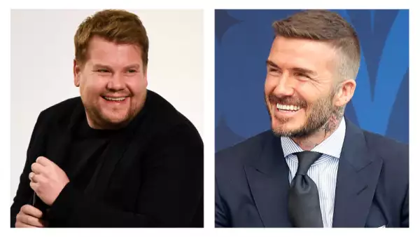 James Corden y David Beckham