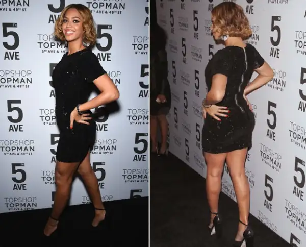Beyoncé llamó especial atención con el vestido de lentejuelas que resaltó las curvas de su figura.