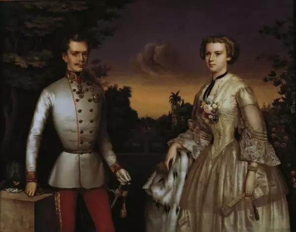 Emperador Francisco José y emperatriz Isabel.