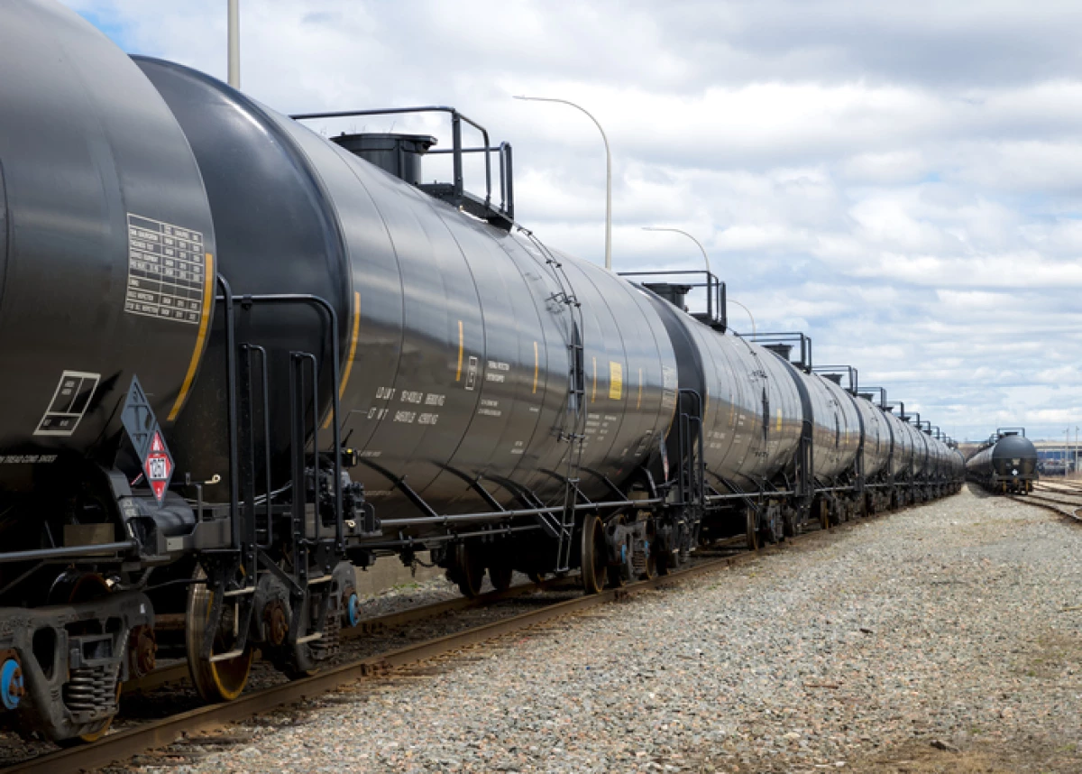 Tren de carga con combustibles