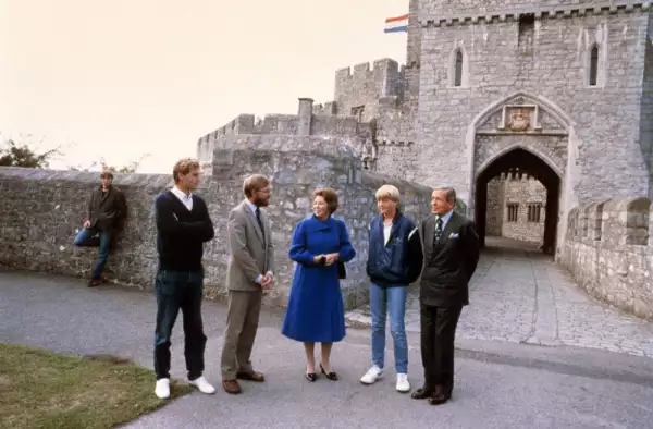 Reina Beatriz y el príncipe Nicolás de Netherlands