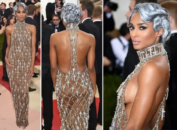 Ciara también dejó ver un poco de sideboob con su vestido.