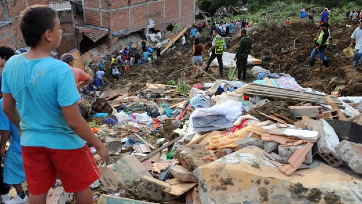 Rescate alud Bello Colombia