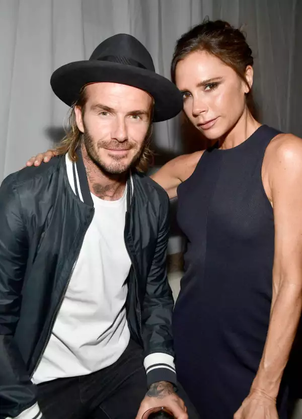 David and Victoria Beckham and Eva Longoria Host The Grand Opening of the New Ken Paves Salon