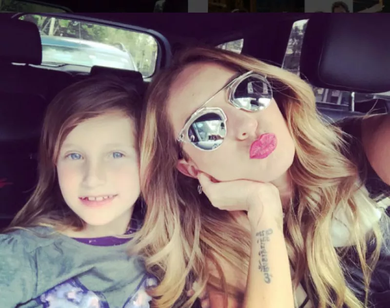 Geraldine y su hija mayor, Elisa.