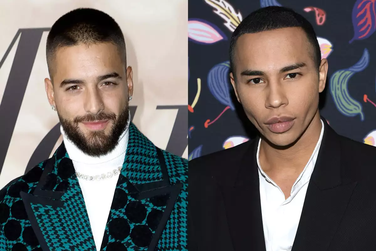 Maluma y Olivier Rousteing