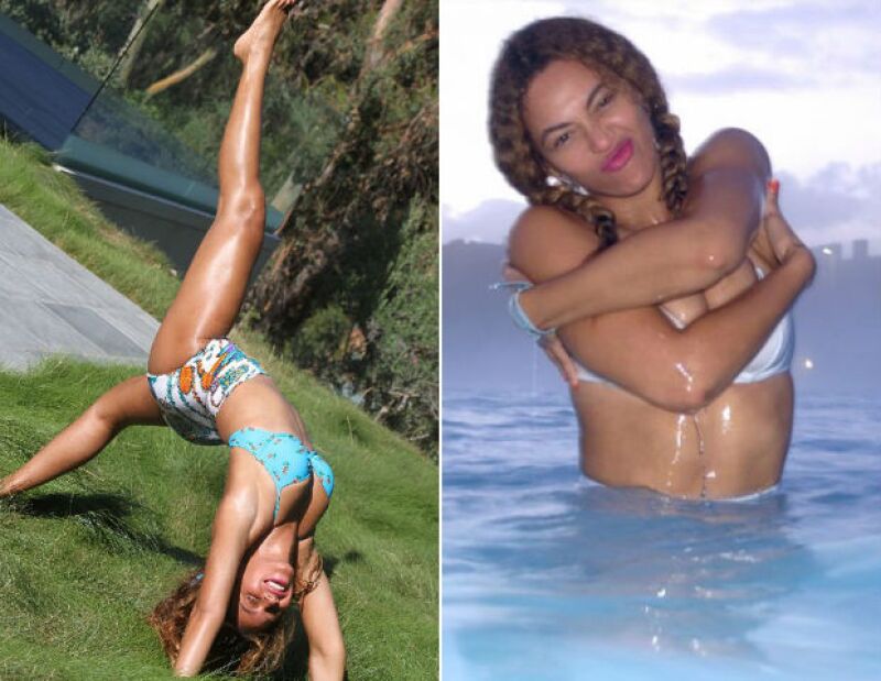Beyoncé también se mantiene en forma con el baile constante que lleva a cabo en sus giras.