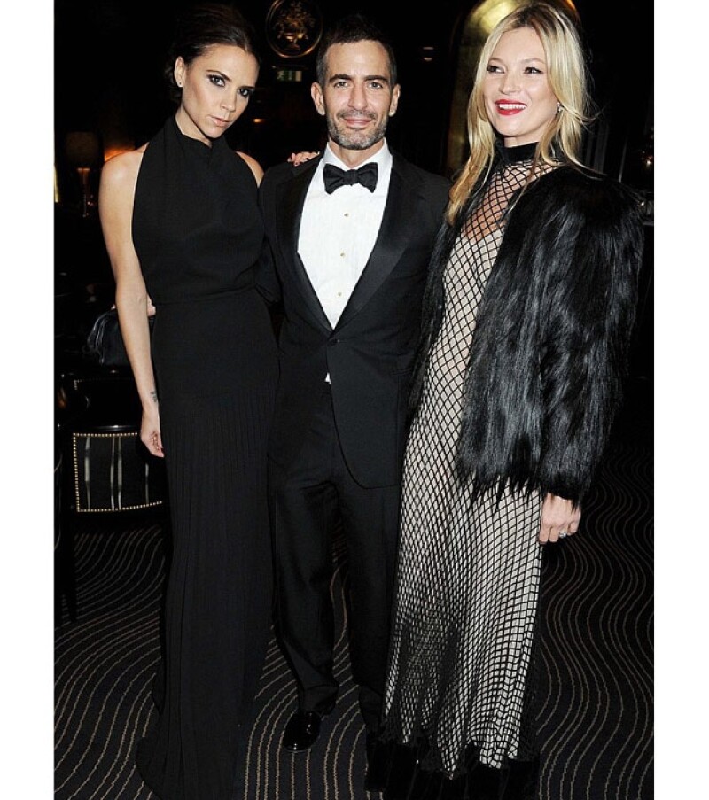 Victoria pasó la noche con dos grandes amigos: Marc Jacobs y Kate Moss