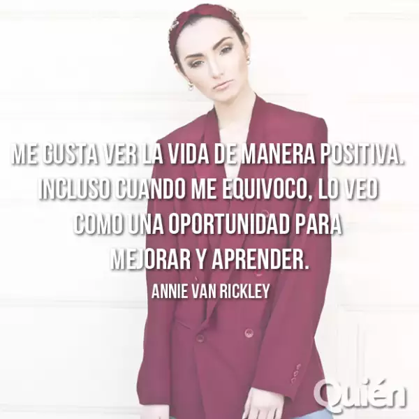 Annie Van Rickley, modelo. Considerada internacionalmente como la Linda Evangelista mexicana.