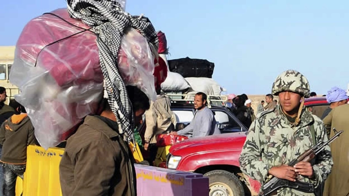 Libia Egipto huida frontera