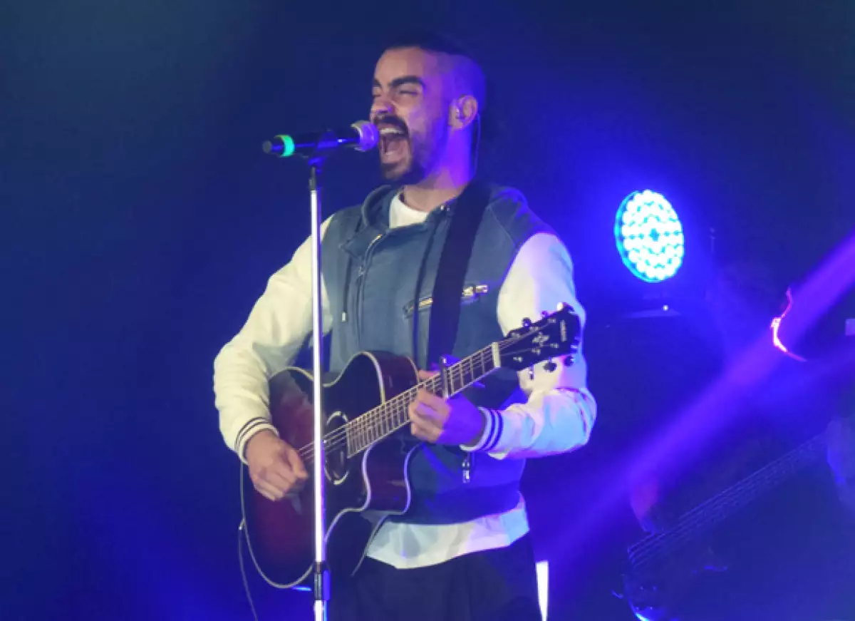 Diego Amoz lleno de feeling durante su presentación en el Lunario.