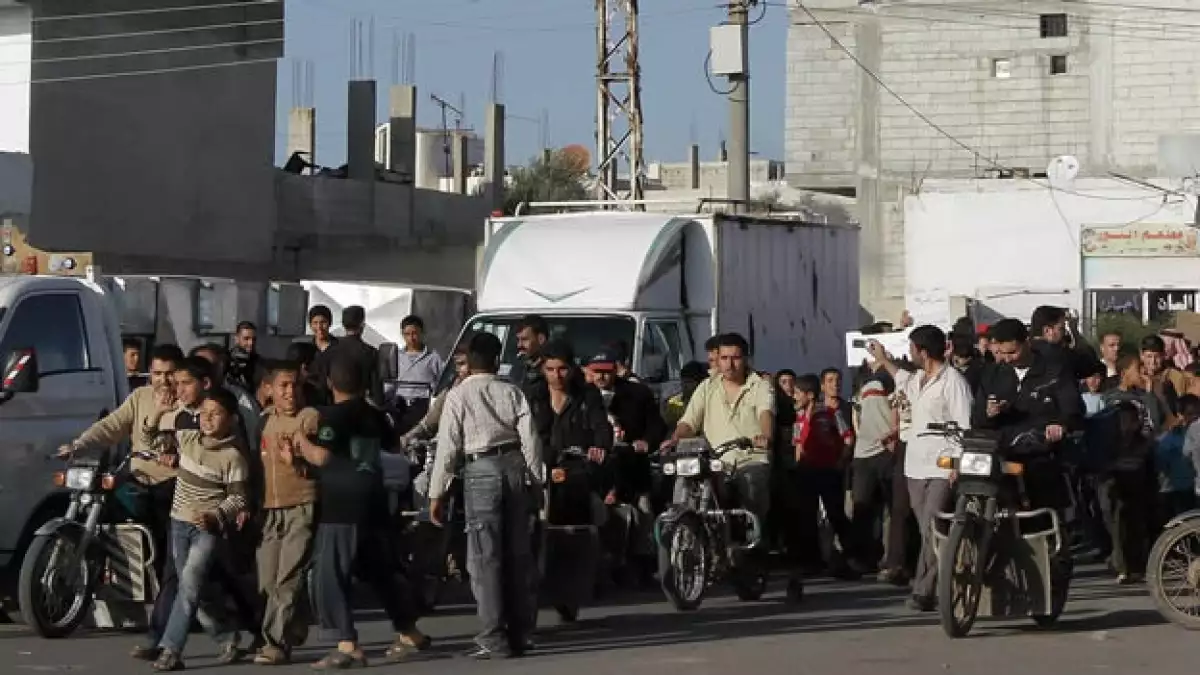protesta en siria