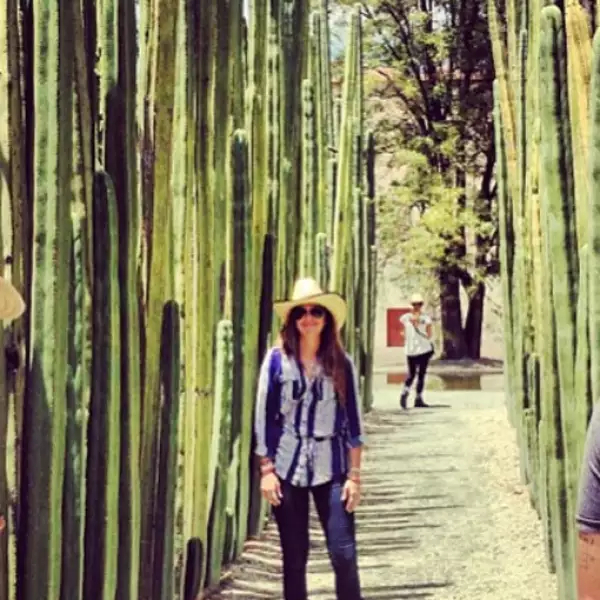 Casual en una tarde en el jardín botánico de Oaxaca.