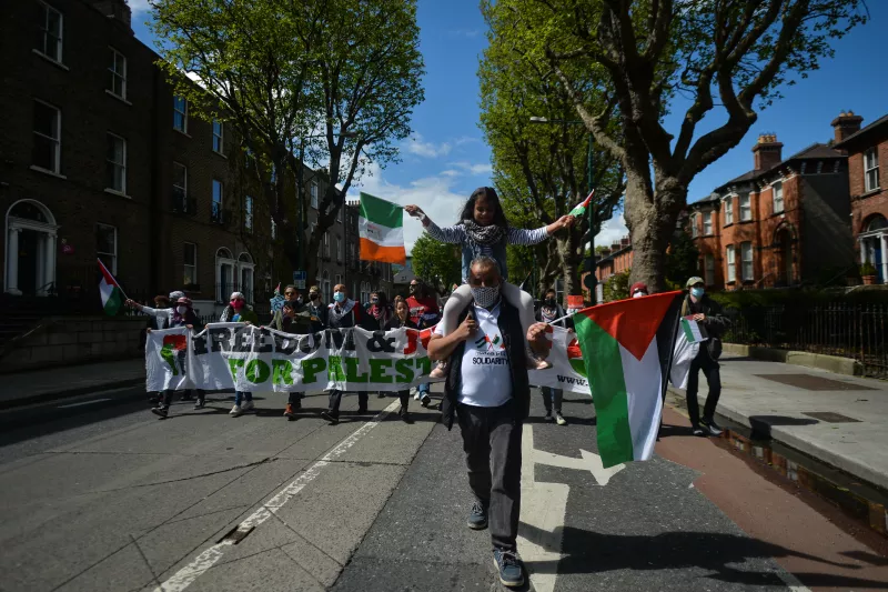 Protestas en solidaridad con Palestina en Berlín