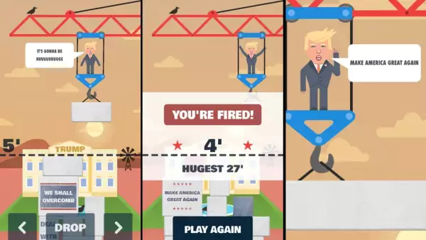 En el juego para iOS el virtual candidato republicano te despedirá si no logras construir el muro
