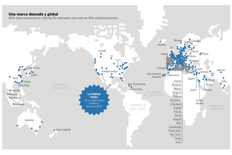 Mapa Ikea