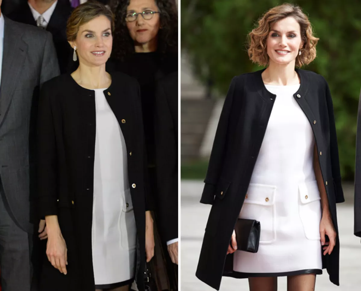 Sin embargo, hizo caso omiso y lo combinó exactamente de la misma forma que lo hizo casi dos meses atrás, excepto por los tacones.