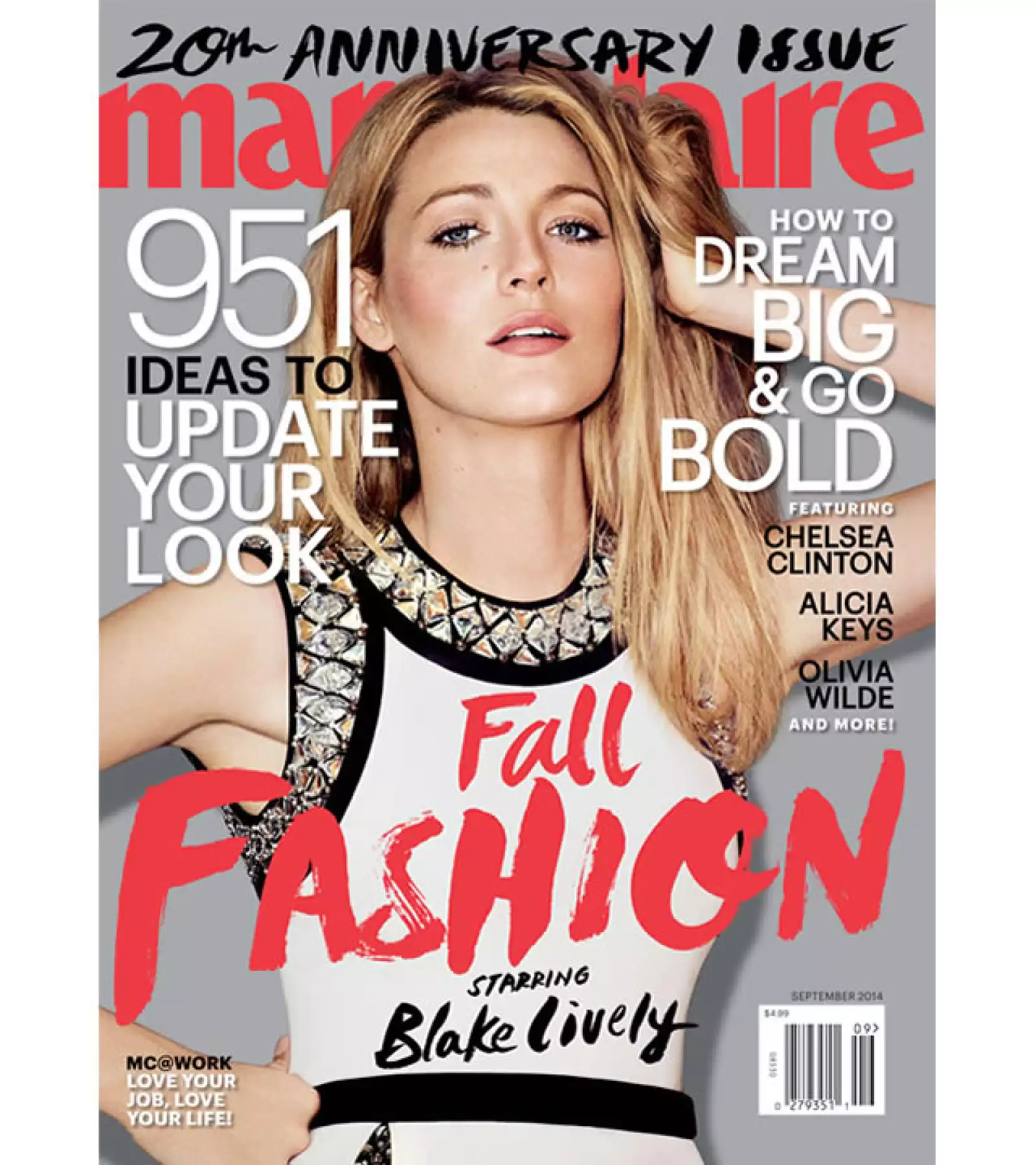 Bake Lively como siempre sexy, en esta ocasio¡ón para la portada de Marie Claire.