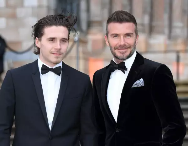 Brooklyn Beckham y David Beckham