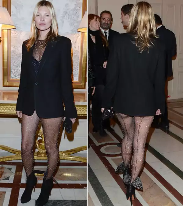 Kate Moss asistió al coctel de lanzamiento del libro de Carine Roitfeld acompañada de su esposo James Hince.