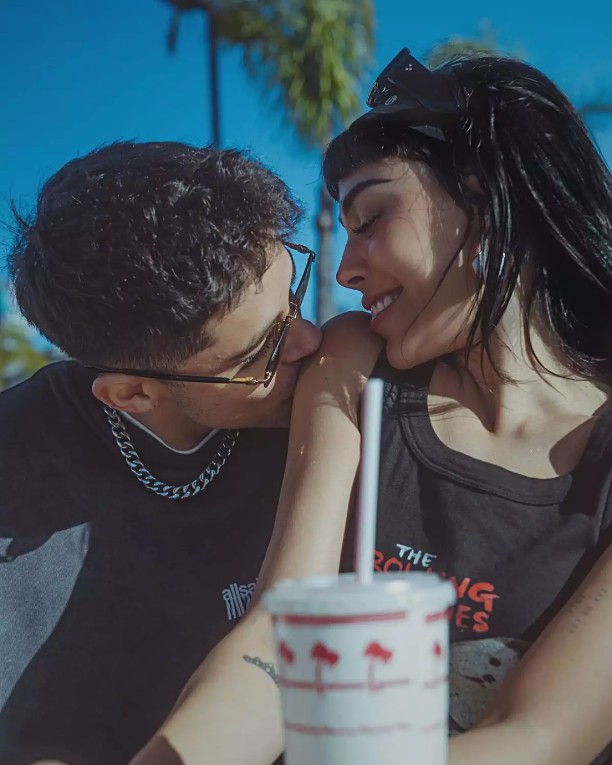 Los cantantes Danna Paola y Alex Hoyer