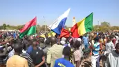 Manifestación en  Burkina Faso.
