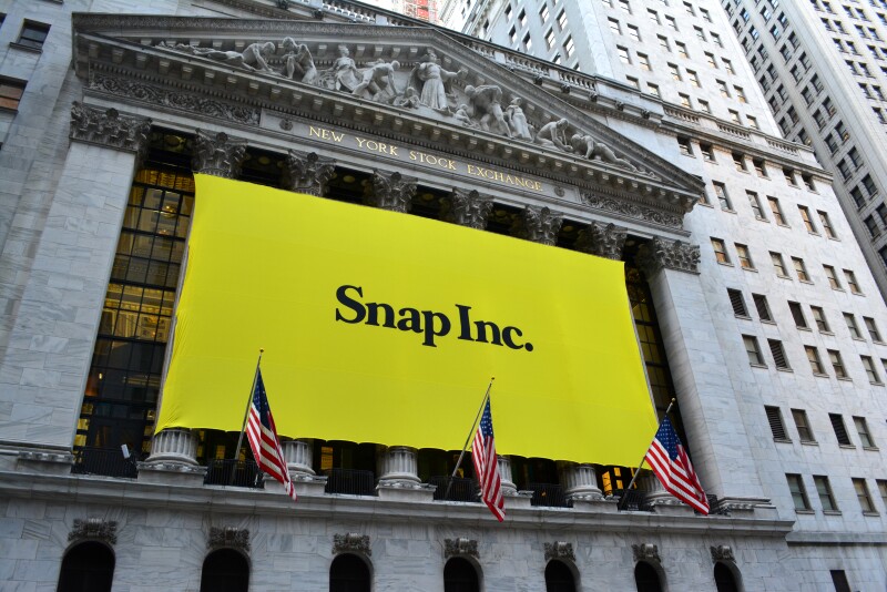 Snapchat brilla en Wall Street