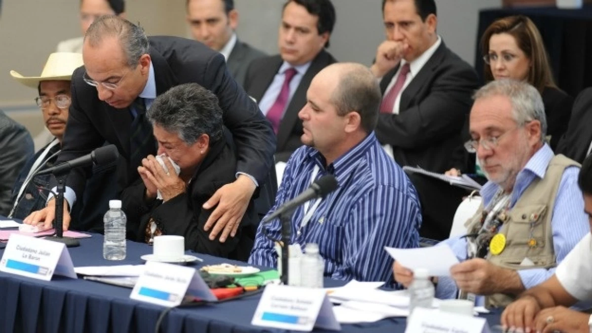 Javier Sicilia Felipe Calderon Julian Lebaron