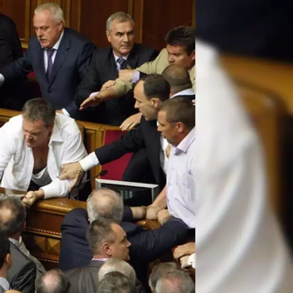 Ucrania Parlamento pelea 4