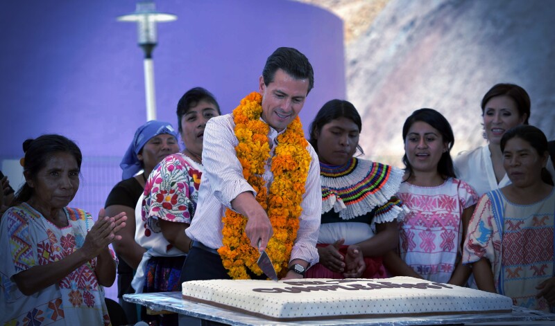 El festejo en 2015