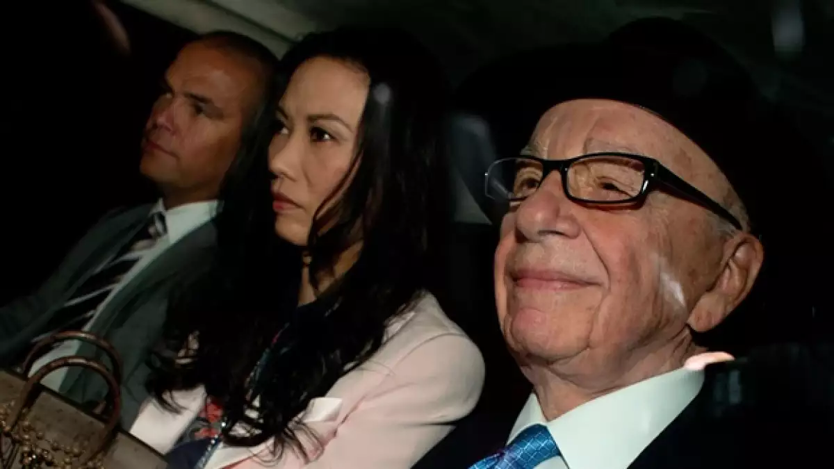 james murdoch, wendi deng y rupert murdoch