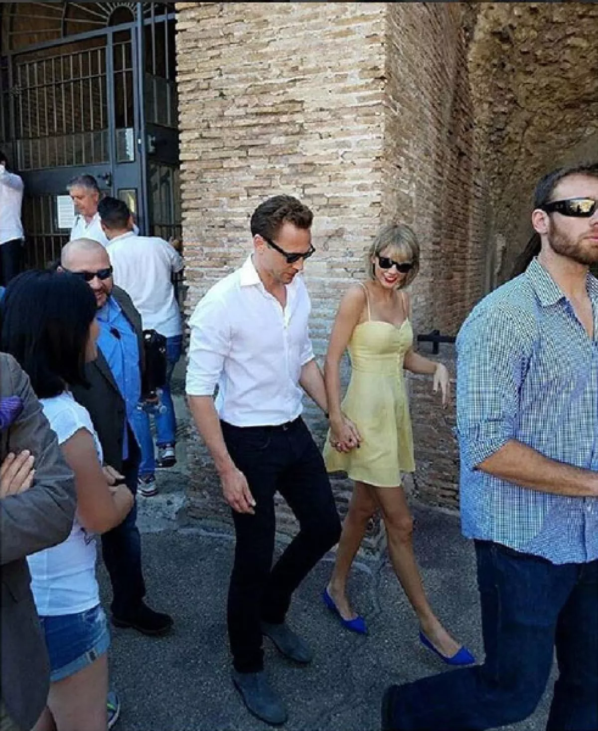 La pareja se dejó ver en Roma después de visitar Inglaterra durante el fin de semana.