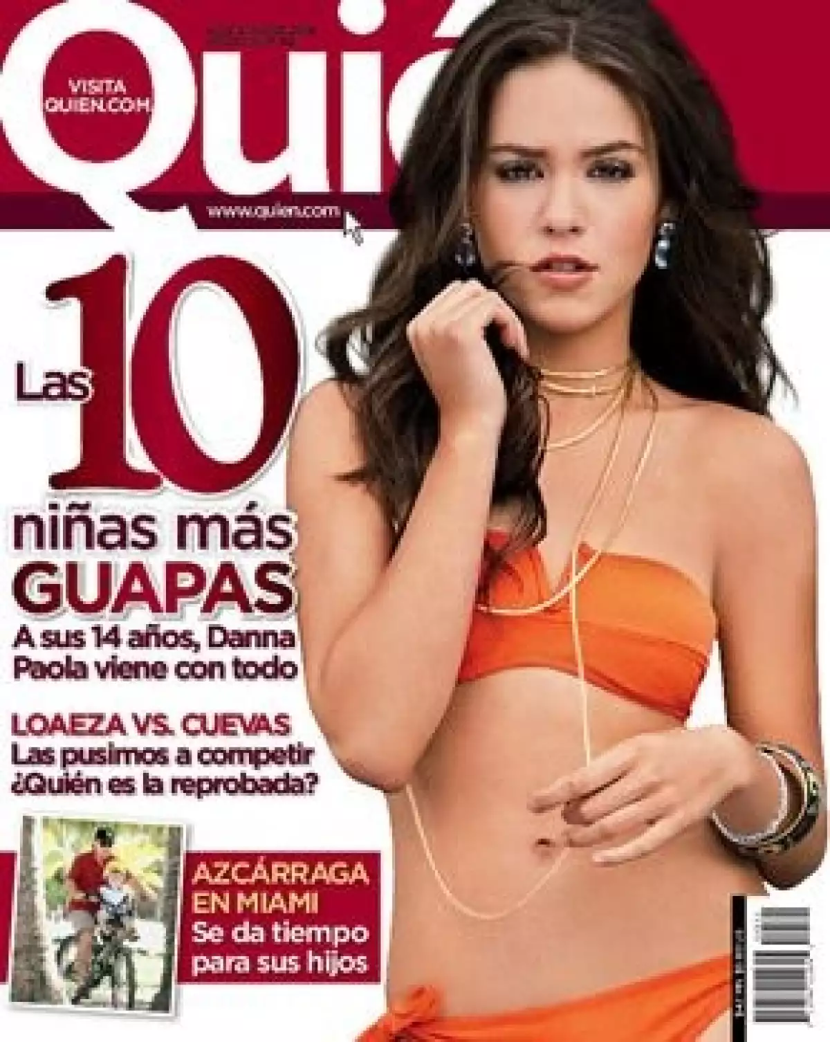 La actriz posó en bikini para la revista Quién en 2009.