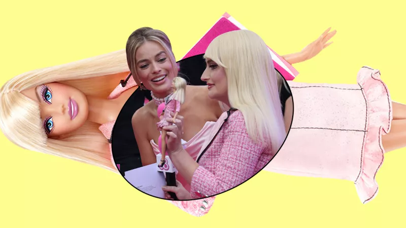 La periodista que sorprendió a Margot Robbie por ir como Barbie reportera a la premiere