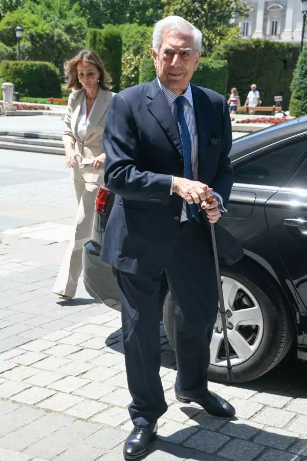Madrid's Teatro Real Hosts A Luncheon For Nobel Literature Prize Winner Mario Vargas Llosa
