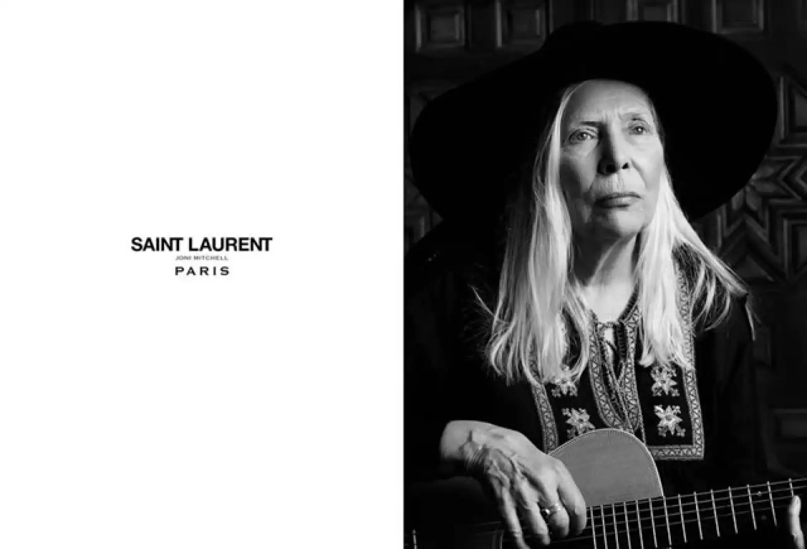 Joni Mitchell para Saint Laurent.