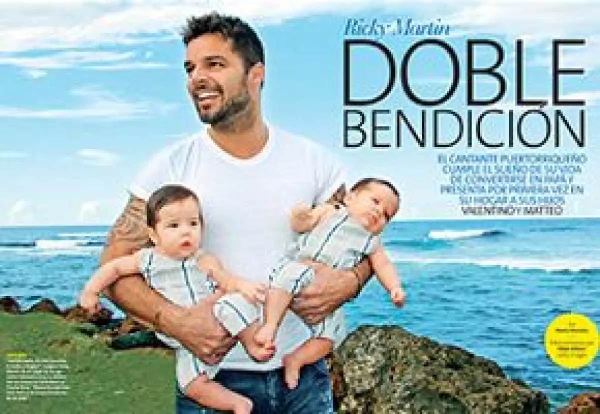El cantante puertorriqueño posó al lado de sus hijos, Valentino y Matteo, y la revista People en Español lo trae en exclusiva para su edición que sale a la venta a finales de diciembre.