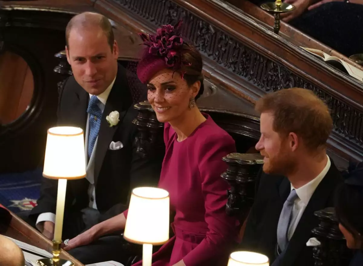Príncipe William, Kate Middleton y el príncipe Harry