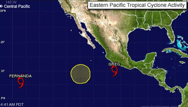 formacion de greg en el pacifico