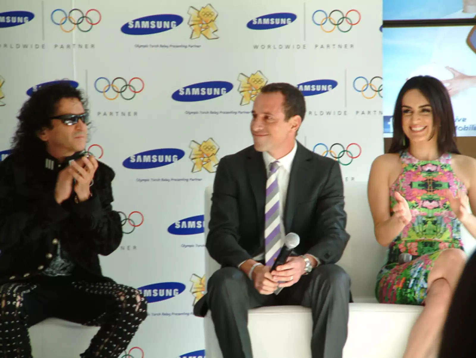 Alex Lora, Gerardo Torrado, Ana de la Reguera.