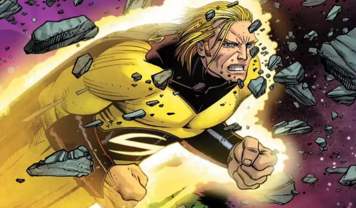 Ilustración de Sentry, el antihéroe de Marvel Comics.