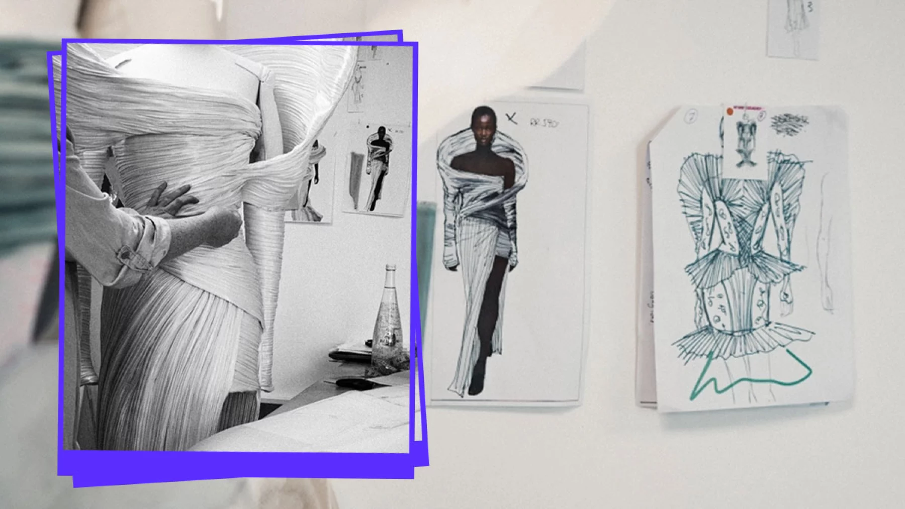 balmain evian botella vestido plastico reciclado