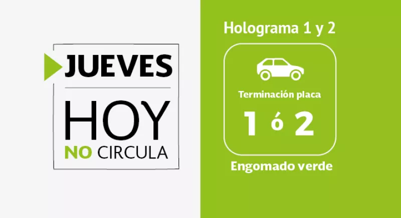 Hoy No Circula jueves