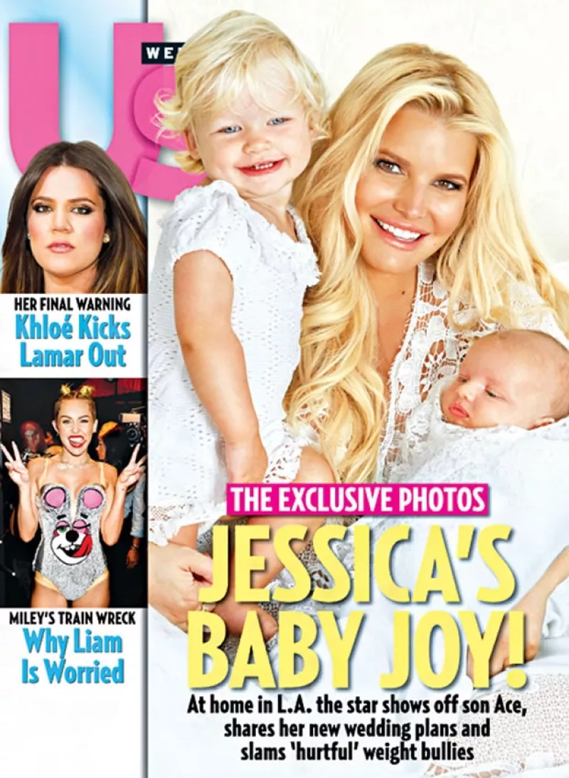 La cantante esperó dos meses para posar con el pequeño Ace. La exclusiva la dio a la revista US Weekly.
