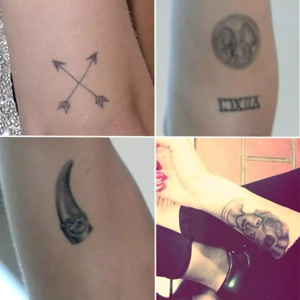 La polémica cantante es un lienzo viviente, en su cuerpo hay grabados de diversas culturas con los más variados simbolismos.