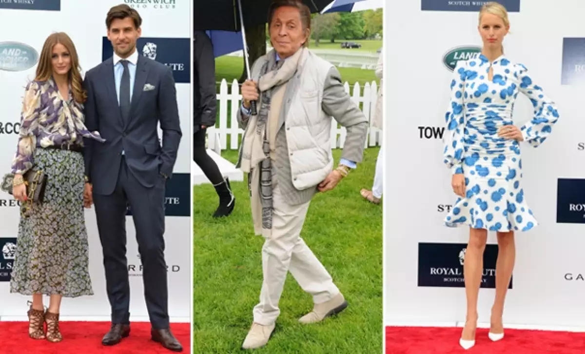Olivia Palermo, Valentino y Karolina Kurkova fueron algunos de los invitados que resaltaron en el exclusivo club de polo de Greenwich.